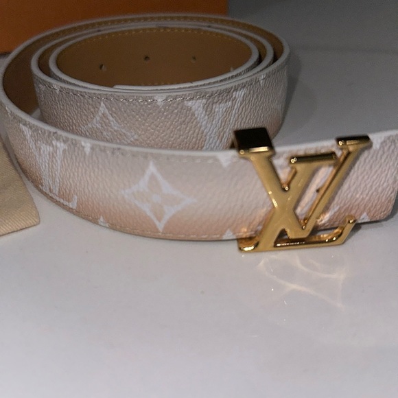 LV Louis Vuitton reversible, ombre pink belt size 85 - Picture 3 of 5